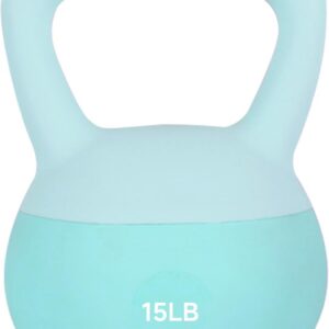 Leikefitness Soft Kettlebells,Weights for Women and Men,Home workout. | Color Coded Anti Slip Grip Kettlebell,Cushioned Impact-Resistant Base,Wide Handle Design