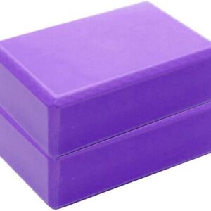 Yoga Blocks Bulk 2 Pack Supportive Latex-Free EVA Foam Yoga Blocks Set,9×6×3 Inches Non-Slip Surface Lightweight High Density Yoga Blocks for Exercise Pilates Stretching Meditation