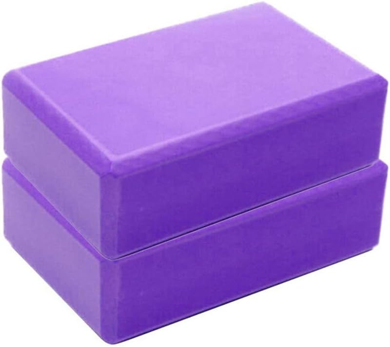 Yoga Blocks Bulk 2 Pack Supportive Latex-Free EVA Foam Yoga Blocks Set,9ร6ร3 Inches Non-Slip Surface Lightweight High Density Yoga Blocks for Exercise Pilates Stretching Meditation