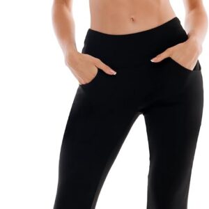 Ipletix Flare Leggings for Women-Bootcut Yoga Pants for Women High Waisted Flared Leggings Dress Pants
