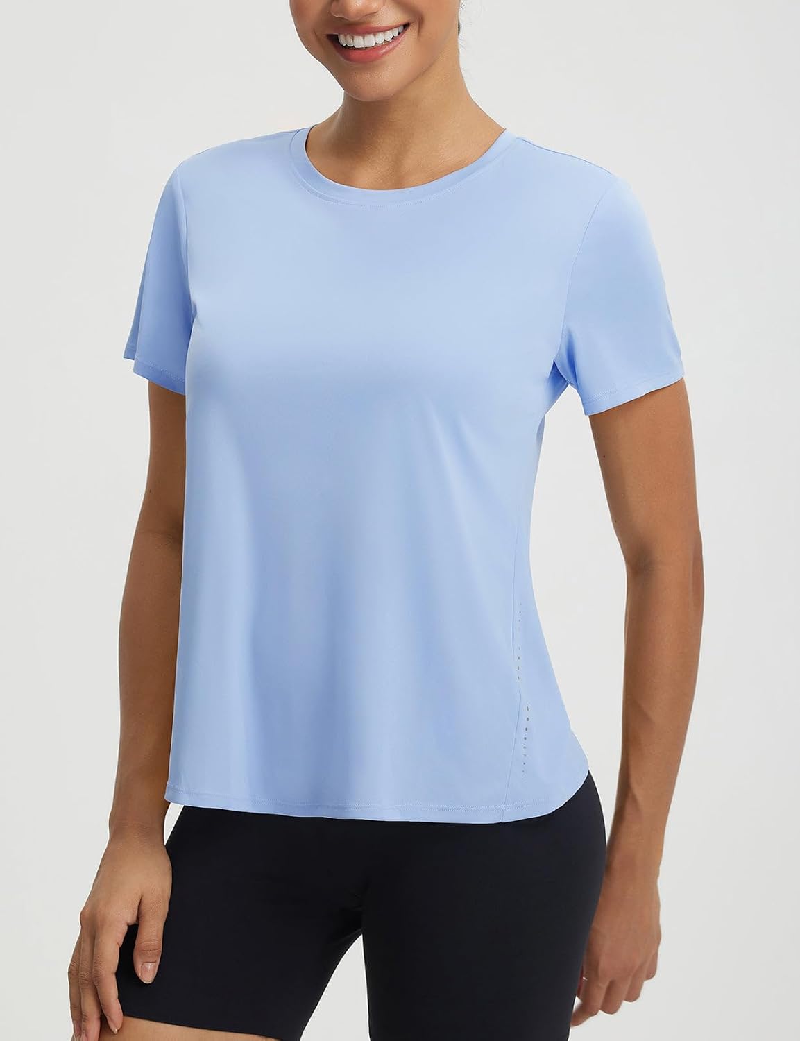 baleaf Women's Short Sleeve Workout Shirts Athletic Tops Sun Protection Breathable T-Shirts Quick Dry Gym Running Tennis - Image 2