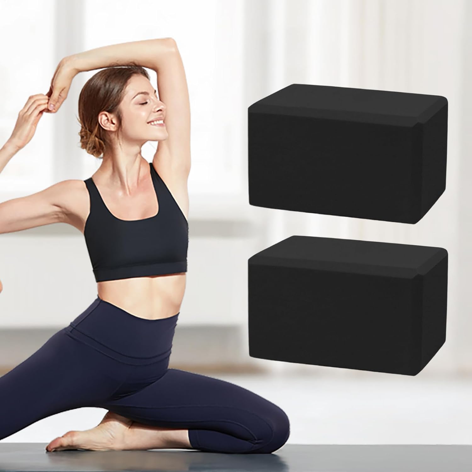 Slip Resistant Exercise Block - Workout Balance, EVA Foam Stretcher with Stable Support, Yoga Accessory with High Density Material, Fitness Tool Easy Use, Exercise Block for Beginner Advanced - Image 6