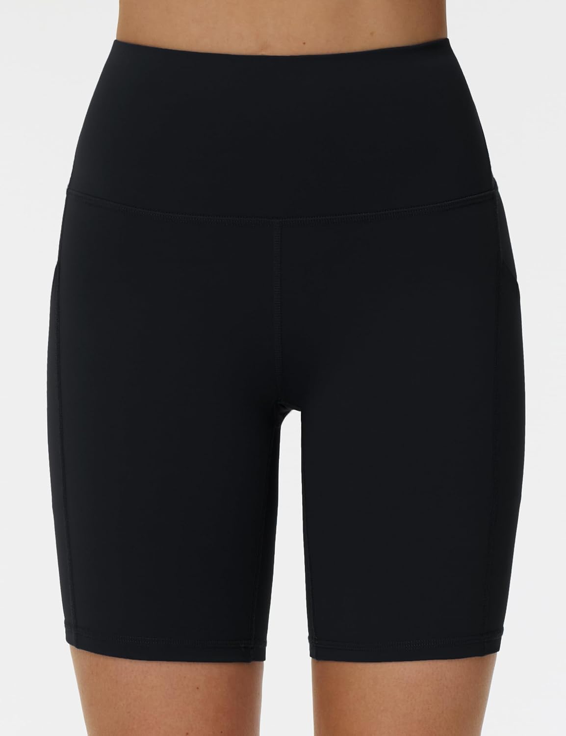 THE GYM PEOPLE Women's High Waist Workout Shorts 8"/5"/3" Stretchy Tummy Control Yoga Biker Running Shorts with Pockets - Image 2