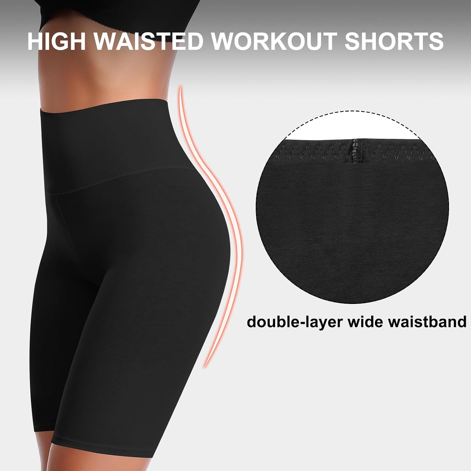 Women's High Waisted Biker Anti Chafing Cotton Slip Boy Underwear Yoga Workout Shorts - Image 4