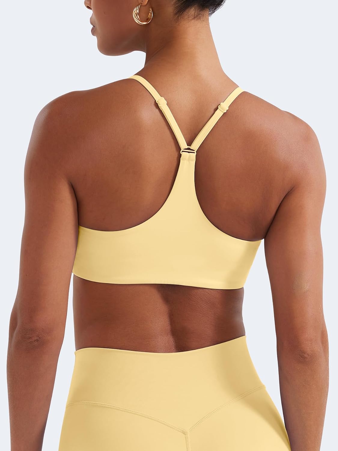 YEOREO CoreFlex Y Back Sports Bras for Women Padded Racerback Bra Paisely Light Impact Adjustable Straps Gym Workout Tops - Image 5
