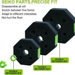4-in-1 Adjustable Dumbbell Set, 30/44/66/88 Lbs Free Weights Set with Connector, Fitness Exercise Equipment Used As Kettlebells, Barbell, Push Up Stand, Weights Set for Home Gym Suitable Women/Men