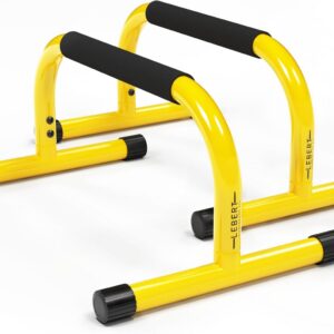 Lebert Fitness Parallette Push Up Bars Dip Station Stand – Perfect for Home and Garage Gym Exercise Equipment – Gymnastics, Calisthenics, Strength Training Parallel Bars for Men and Women