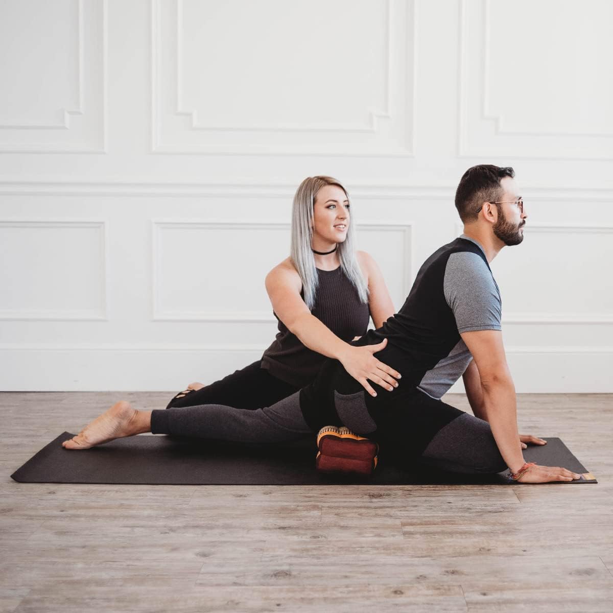 Zafuko Yoga & Meditation Cushion - Organic Water-Resistant Kapok Filling, Meditation Cushion, Soft Yoga Prop - Image 3