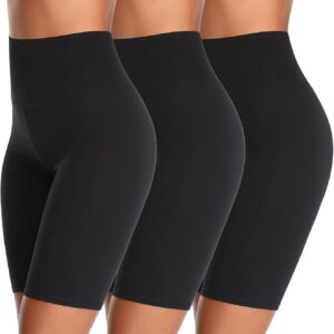 Women’s High Waisted Biker Anti Chafing Cotton Slip Boy Underwear Yoga Workout Shorts