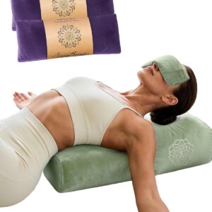 3 in 1 Yoga Bolster and Weighted Eye Pillow