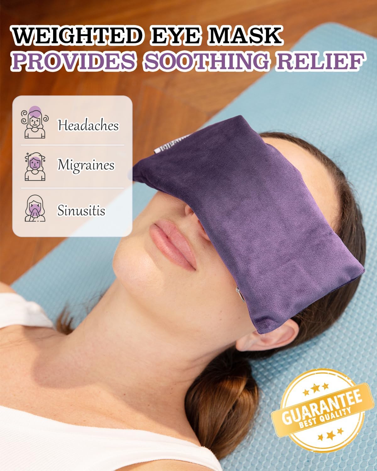 3 in 1 Yoga Bolster and Weighted Eye Pillow - Image 6