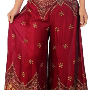 Lannaclothesdesign Palazzo Pants for Women Wide Leg Boho Harem Yoga Pants S M L XL Sizes