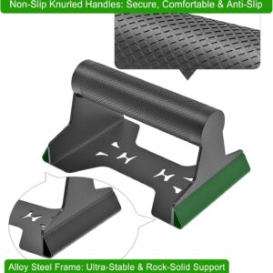 SELEWARE Push Up Bars Steel Pushup Stands Parallettes Bars Push Up Handles | Parallettes for Calisthenics, Handstand, Floor Workouts, Sturdy Steel Structure w/Non-Slip Knurled Handles, Supports 600 lbs