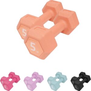 Dumbbell Sets – 5/10/15/20/25/36 lb Dumbbells Pair Hand Weights Set of 2 – Easy Grip – Arm Weights for Men and Women, Home Gym Exercise Equipment for Workouts Fitness Strength Training
