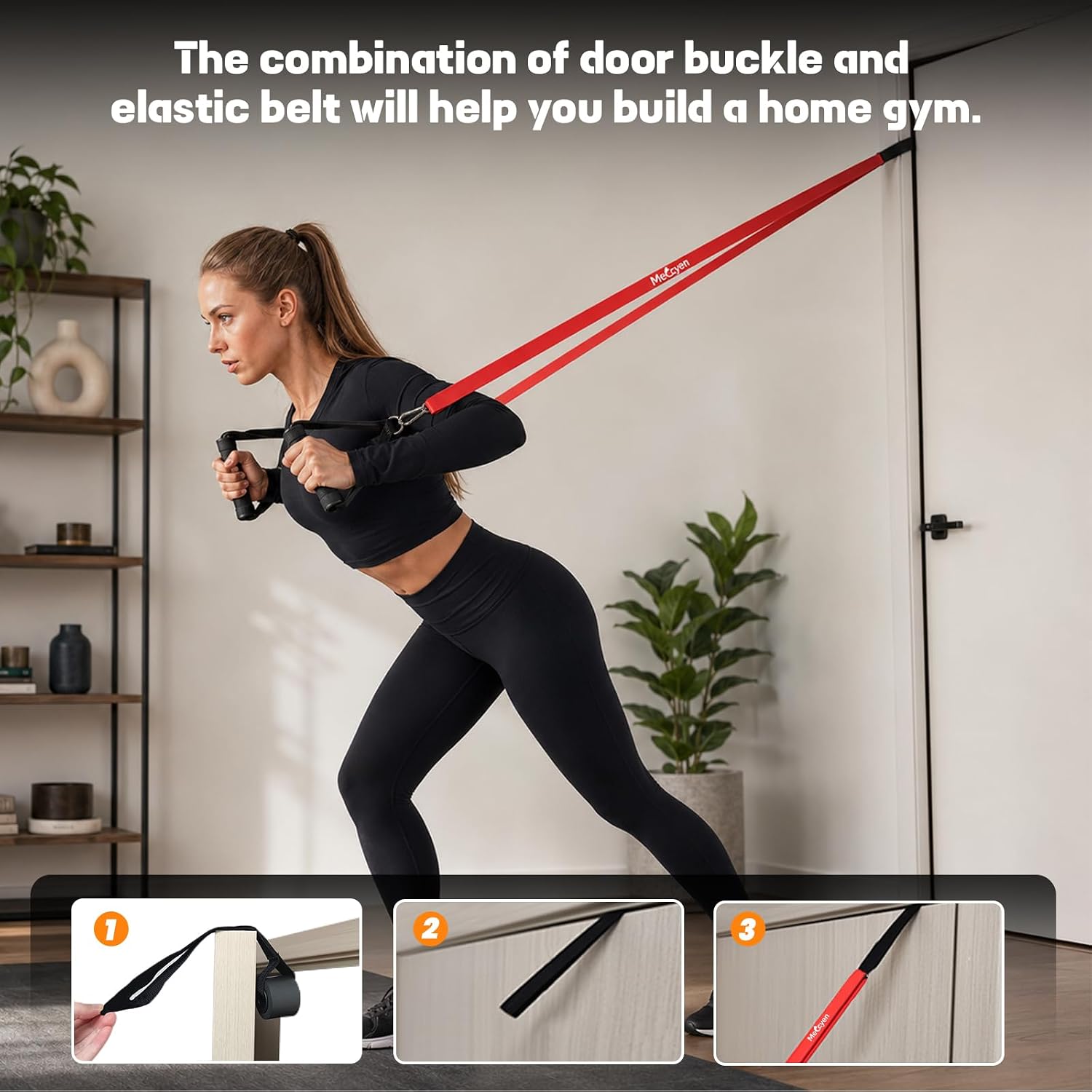 5-Pack Resistance Bands Set, Exercise Bands with Handles & Door Anchor, Stretch Bands for Pull Up Assistance, Home Gym & Strength Training - Image 7