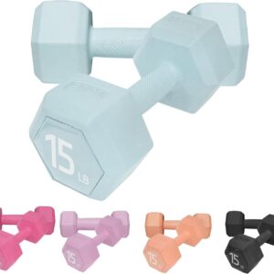 Dumbbell Hand Weight Sets 5/10/15/20/25/36lbs – 5 Colors Options – Exercise & Fitness Free Weights for Women & Men Home Gym Equipment Workouts Strength Training