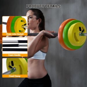 Adjustable Barbell Weight Set,Free Weights Cardio Pump Set for Lifting, Strength & Muscle Development, Lifting Dumbbell Kit for Home Gym,Women and Men Equipment