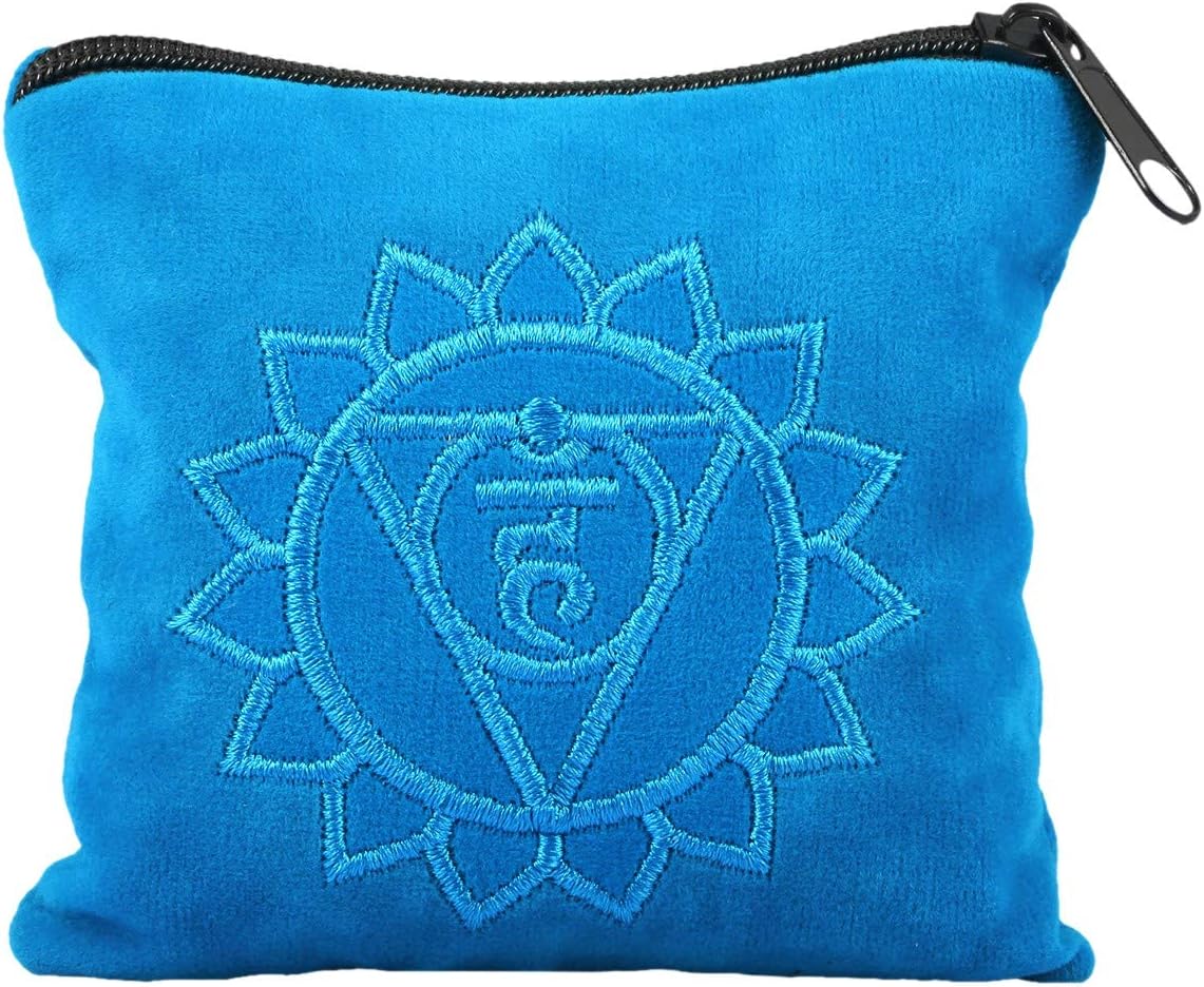 SUNYIK Natural Aquamarine Tumbled Chip Stone, Throat Chakra Crystal Pillow for Healing Reiki, Sphere Sculpture Figurine Point Display Stand - Image 6
