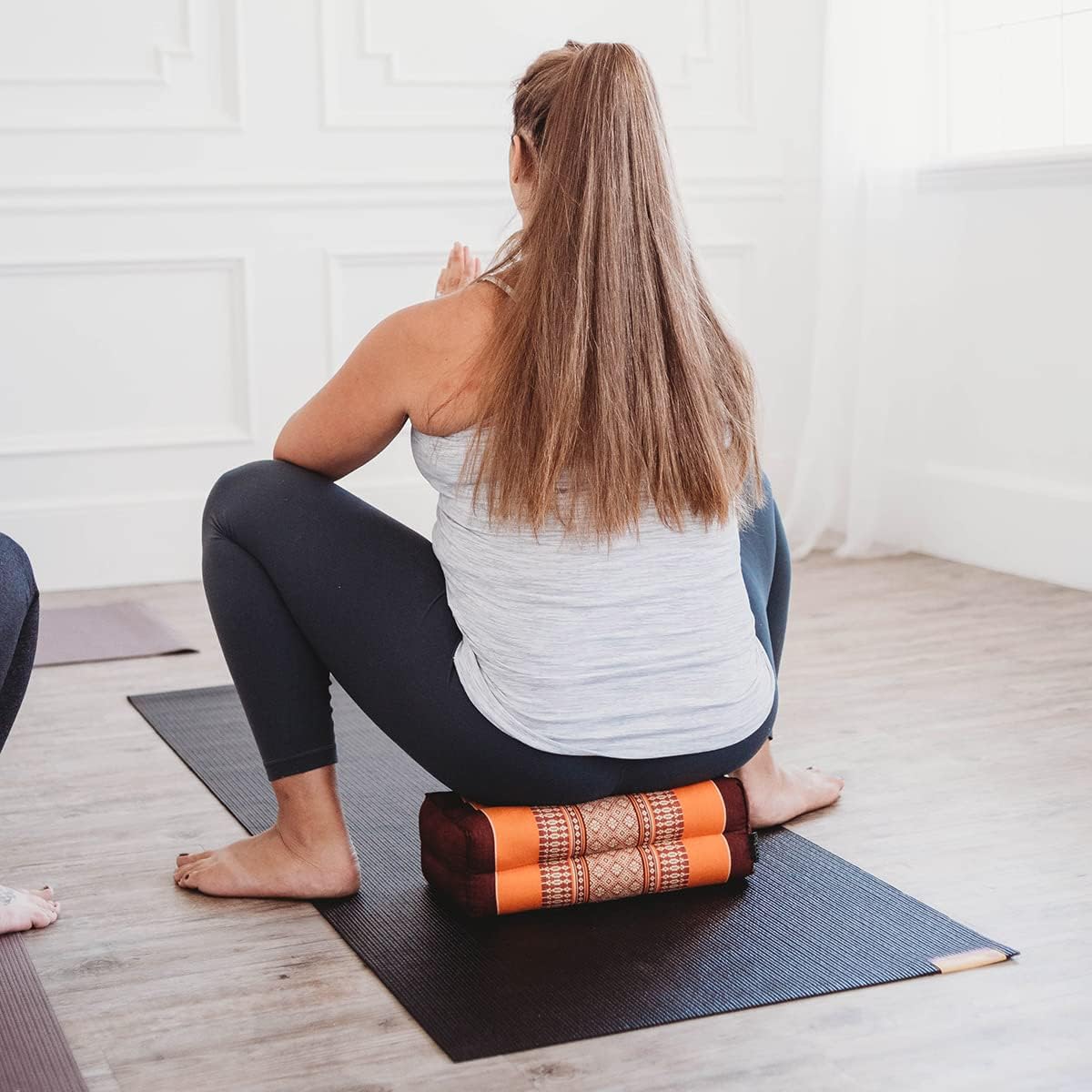 Zafuko Yoga & Meditation Cushion - Organic Water-Resistant Kapok Filling, Meditation Cushion, Soft Yoga Prop - Image 4