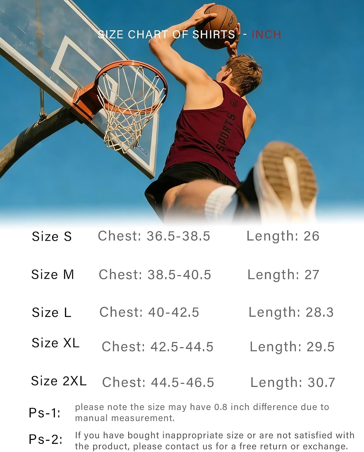 6 Pack Men's Tank Tops Quick Dry Sleeveless Gym Shirts Mesh Y-Back Athletic Vest Muscle Shirts for Workout - Image 7
