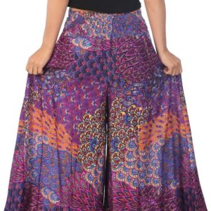 Lannaclothesdesign Palazzo Pants for Women Wide Leg Boho Harem Yoga Pants S M L XL Sizes