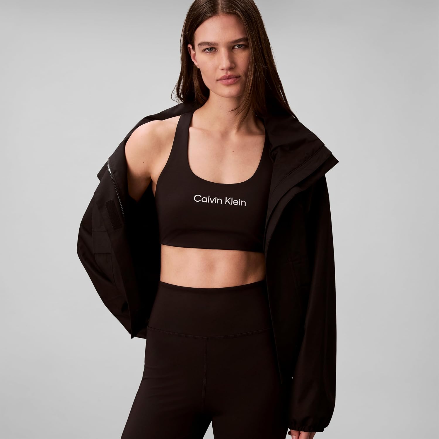 Calvin Klein Women's Performance Logo Medium Impact Sports Bra - Image 4