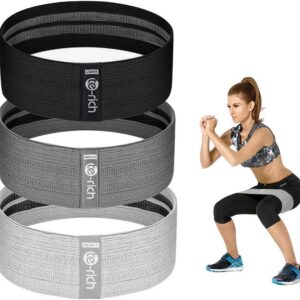 Resistance Bands, Fabric Workout Bands for Women & Men, Cloth Booty Resistance Loop Bands, Thick Squat Bands for Butt/Legs/Thigh/Hip/Glute Excersing