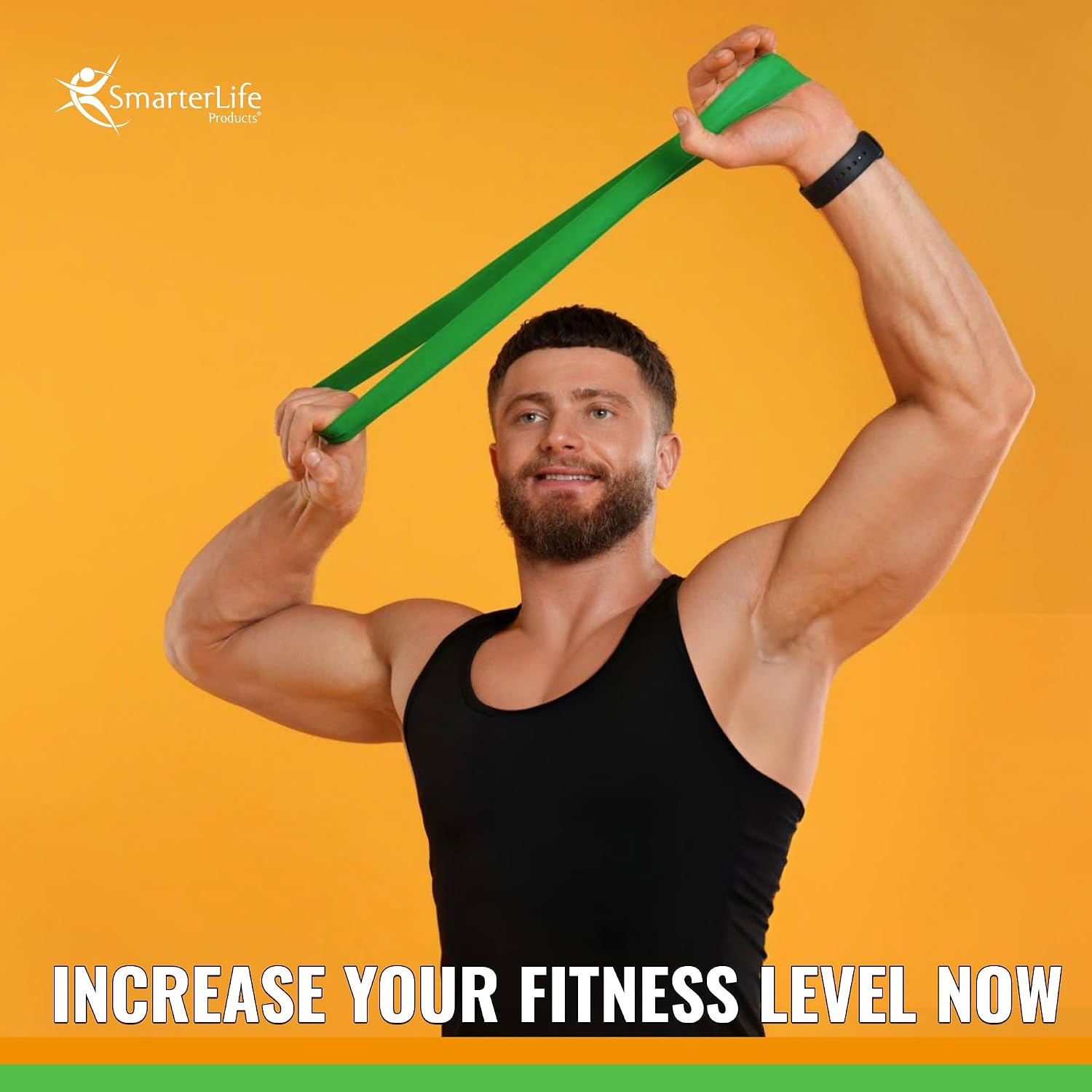 SmarterLife Resistance Bands, Set of 5 Extra Wide Latex-Free Exercise Bands | Bands for Working Out - For Women, Men - Weight Loss, Physical Therapy Bands, Booty Bands, Home Gym, Workout Guide Included - Image 7