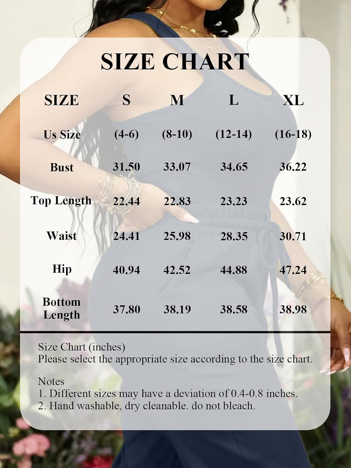 Women’s Active Set, Sleeveless Scoop Neck Top and Drawstring Pants Activewear, Tracksuit for Workout or Casual Wear - Image 7
