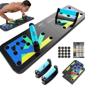 IUT Solid Push Up Board 15 in 1 Home Workout Equipment Multi-Functional Pushup Stands System Fitness Floor Chest Muscle Exercise Professional Equipment Burn Fat