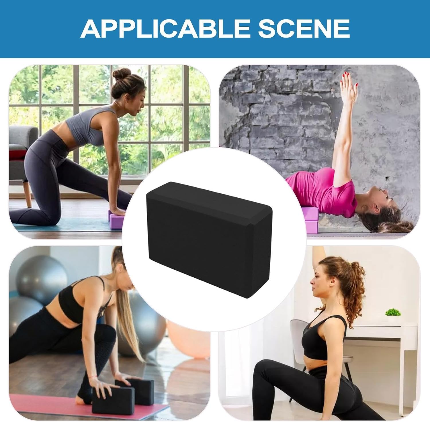 Slip Resistant Exercise Block - Workout Balance, EVA Foam Stretcher with Stable Support, Yoga Accessory with High Density Material, Fitness Tool Easy Use, Exercise Block for Beginner Advanced - Image 5