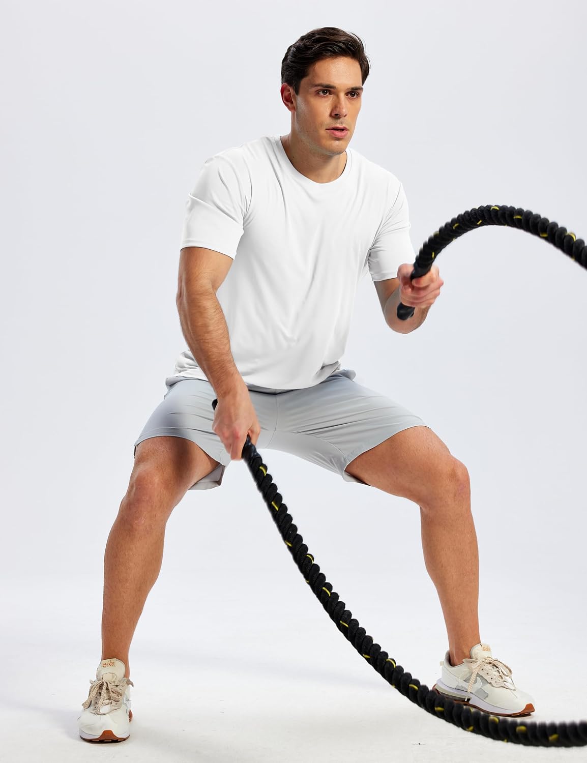 KINSWT Men's Workout Shirts Dry Fit UPF 50+ Athletic T-Shirts Short Sleeve Cooling Quick Dry Running Gym Active Tee Tops - Image 6