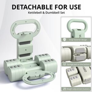 RYGEO Adjustable Dumbbell Set of 2, 4-in-1 Free Weights for Women & Men, Quick-Adjust Hand Weights 2lb, 3lb, 4lb, 5lb,12lbs, Ideal for Home Gyms, Chest Press Machines & Twisters.