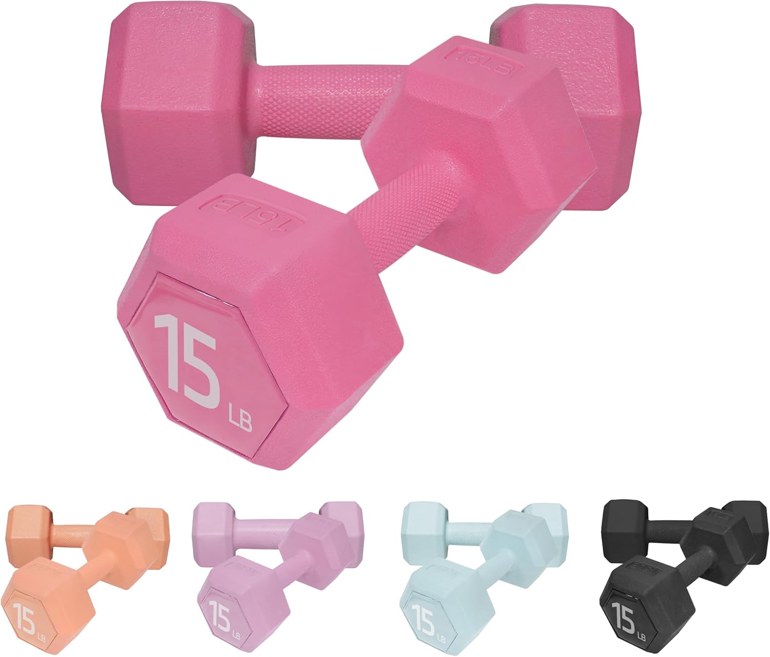 Dumbbell Hand Weight Sets 5/10/15/20/25/36lbs - 5 Colors Options - Exercise & Fitness Free Weights for Women & Men Home Gym Equipment Workouts Strength Training