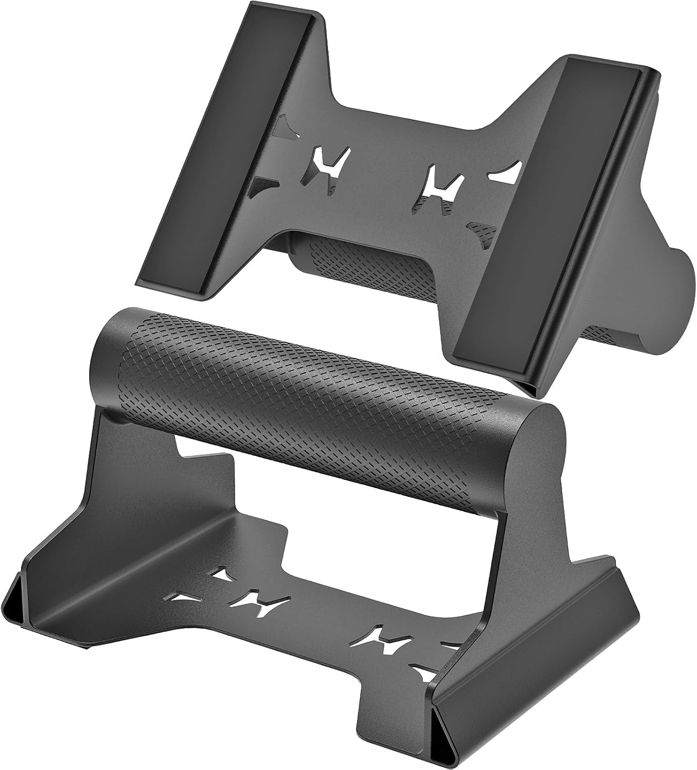 SELEWARE Push Up Bars Steel Pushup Stands Parallettes Bars Push Up Handles | Parallettes for Calisthenics, Handstand, Floor Workouts, Sturdy Steel Structure w/Non-Slip Knurled Handles, Supports 600 lbs