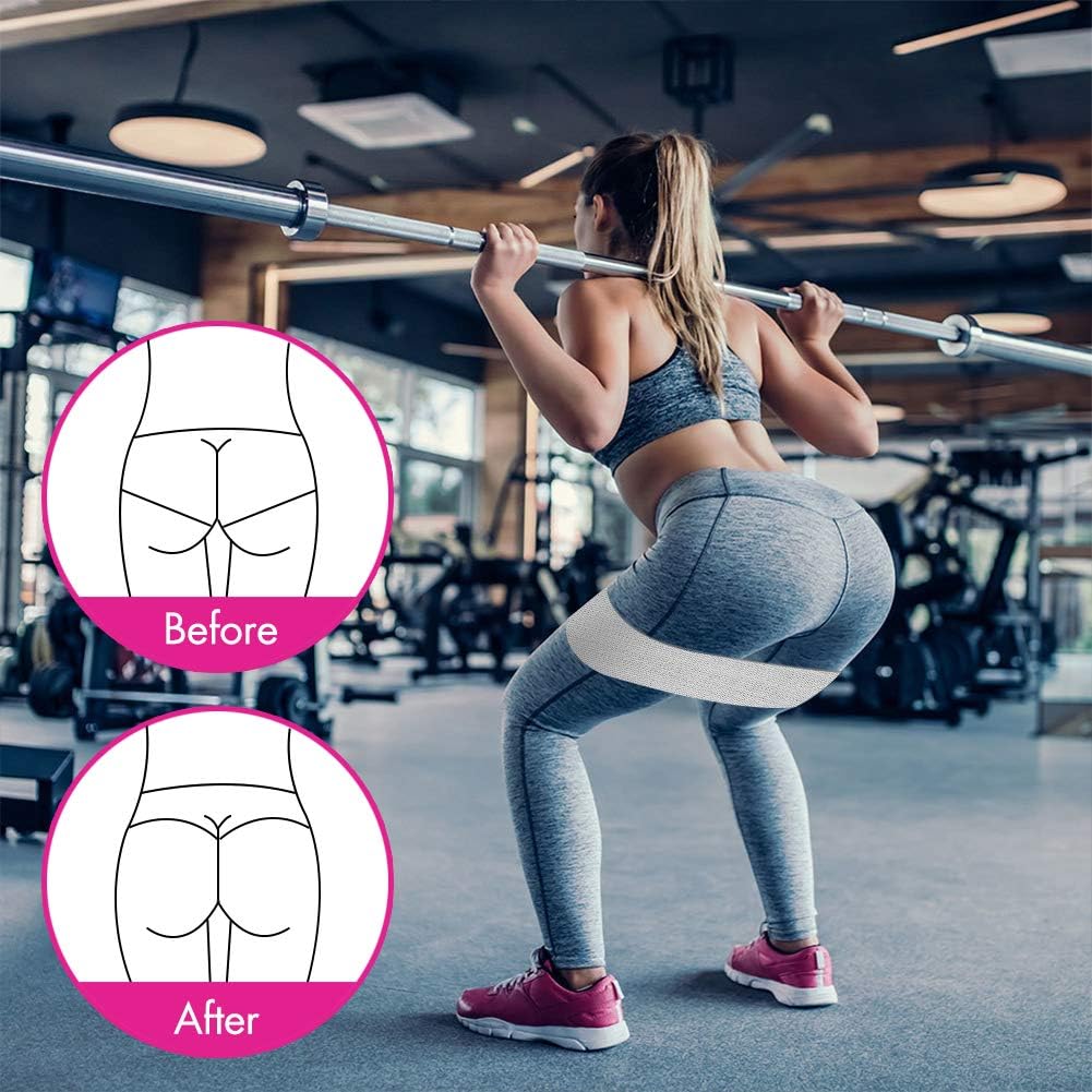Resistance Bands, Fabric Workout Bands for Women & Men, Cloth Booty Resistance Loop Bands, Thick Squat Bands for Butt/Legs/Thigh/Hip/Glute Excersing - Image 3