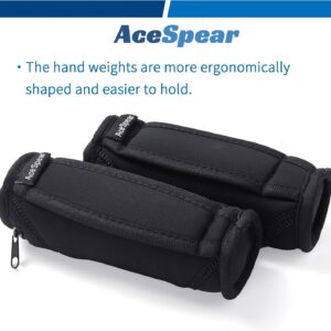 AceSpear Hand Weights for Women Men 1lb 2lbs 3lbs 4lbs Soft Dumbbells of 2, Detachable Walking Weight for Aerobics, Jogging, Running