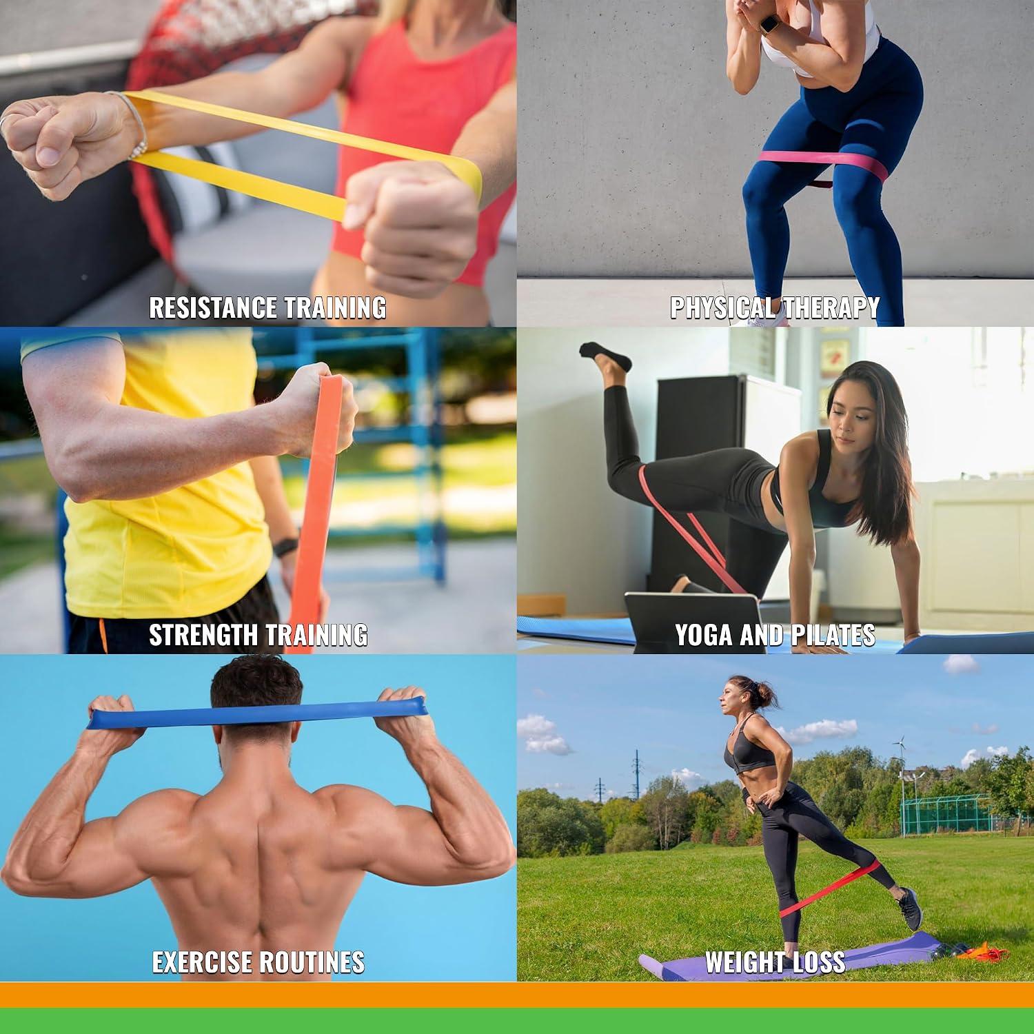 SmarterLife Resistance Bands, Set of 5 Extra Wide Latex-Free Exercise Bands | Bands for Working Out - For Women, Men - Weight Loss, Physical Therapy Bands, Booty Bands, Home Gym, Workout Guide Included - Image 5