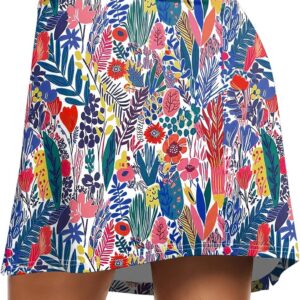Ekouaer Women’s Active Performance Skort Lightweight Skirt for Running Tennis Golf Workout Sports