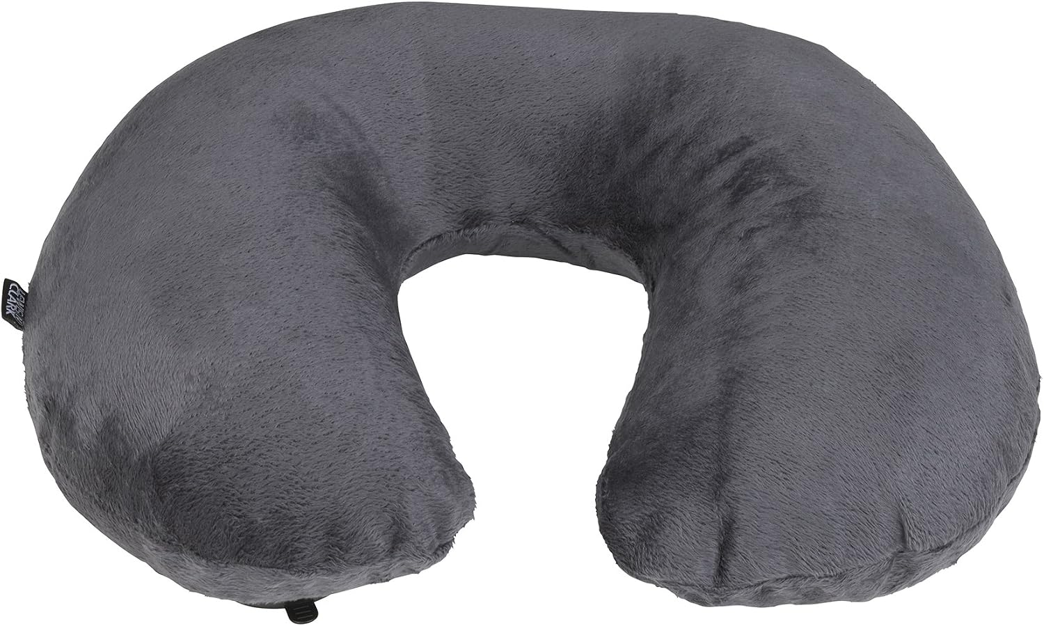 Lewis N Clark Compact Portable Adjustable and Inflatable Cervical Neck Pillow for Travel, Gray - Image 2