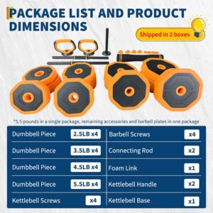 Adjustable Dumbbell Set,Weight Set As Dumbbell,Barbell,Kettlebell, Pull Up