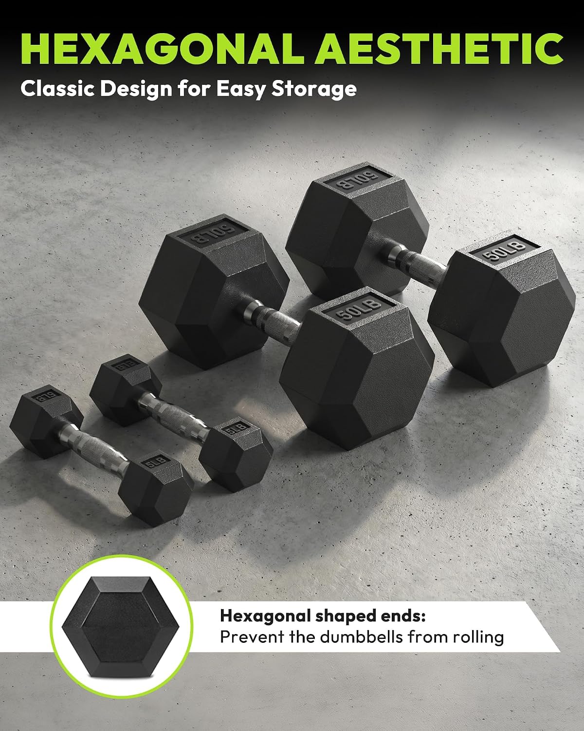HANDBODE 3-Tier Dumbbell Rack Stand, 1000LB Capacity Storage Rack, Weight Rack for Dumbbells, Kettlebell, 390–790 lb Rubber Coated Fixed Weight Sets, Home Gym Strength Training Equipment - Image 8