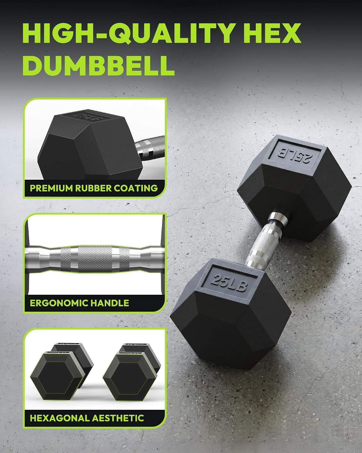 HANDBODE 3-Tier Dumbbell Rack Stand, 1000LB Capacity Storage Rack, Weight Rack for Dumbbells, Kettlebell, 390–790 lb Rubber Coated Fixed Weight Sets, Home Gym Strength Training Equipment - Image 3