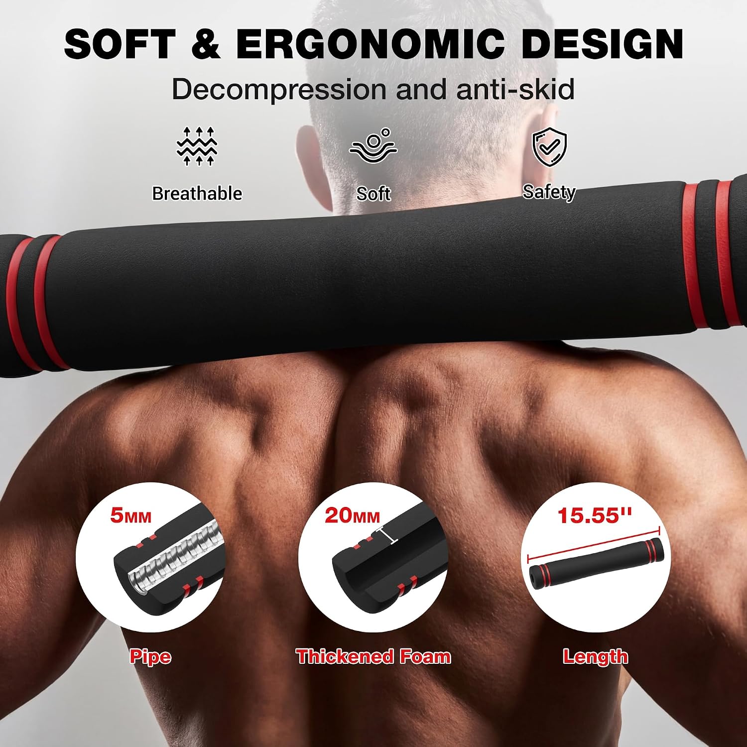 AD01 Adjustable Dumbbells Set, 30/45/70/92LBS Free Weight Set, 5 in 1 Weight Set Used as Kettlebells, Barbell, Push up Stand, Exercise Fitness for Home Gym Suitable Men/Women - Image 4