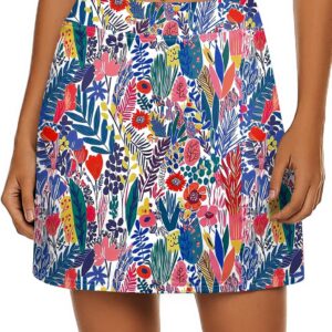 Ekouaer Women’s Active Performance Skort Lightweight Skirt for Running Tennis Golf Workout Sports