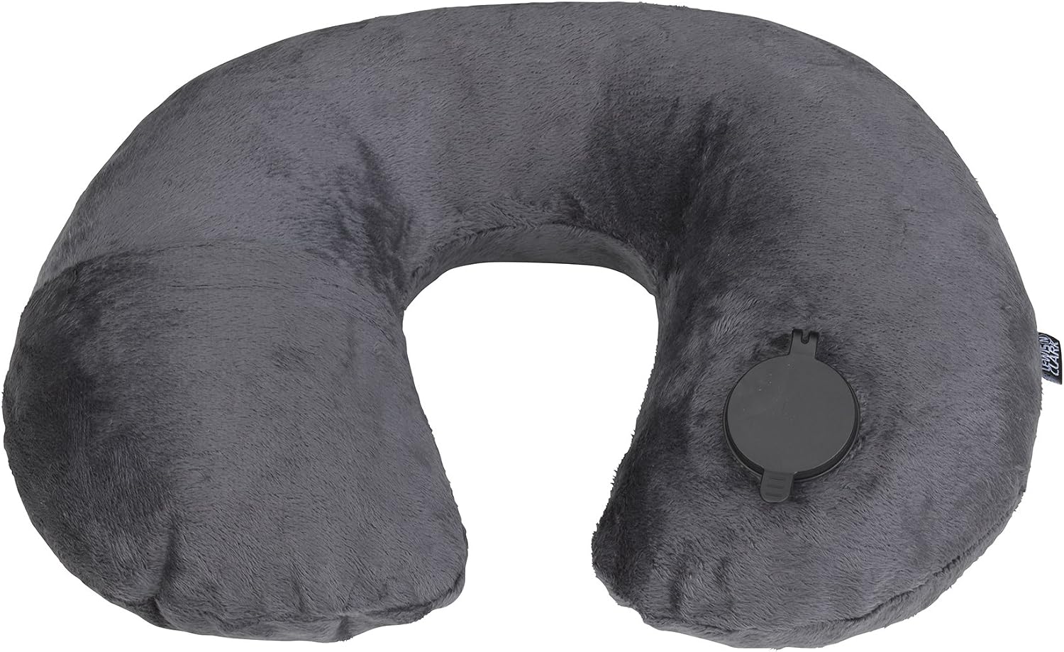 Lewis N Clark Compact Portable Adjustable and Inflatable Cervical Neck Pillow for Travel, Gray