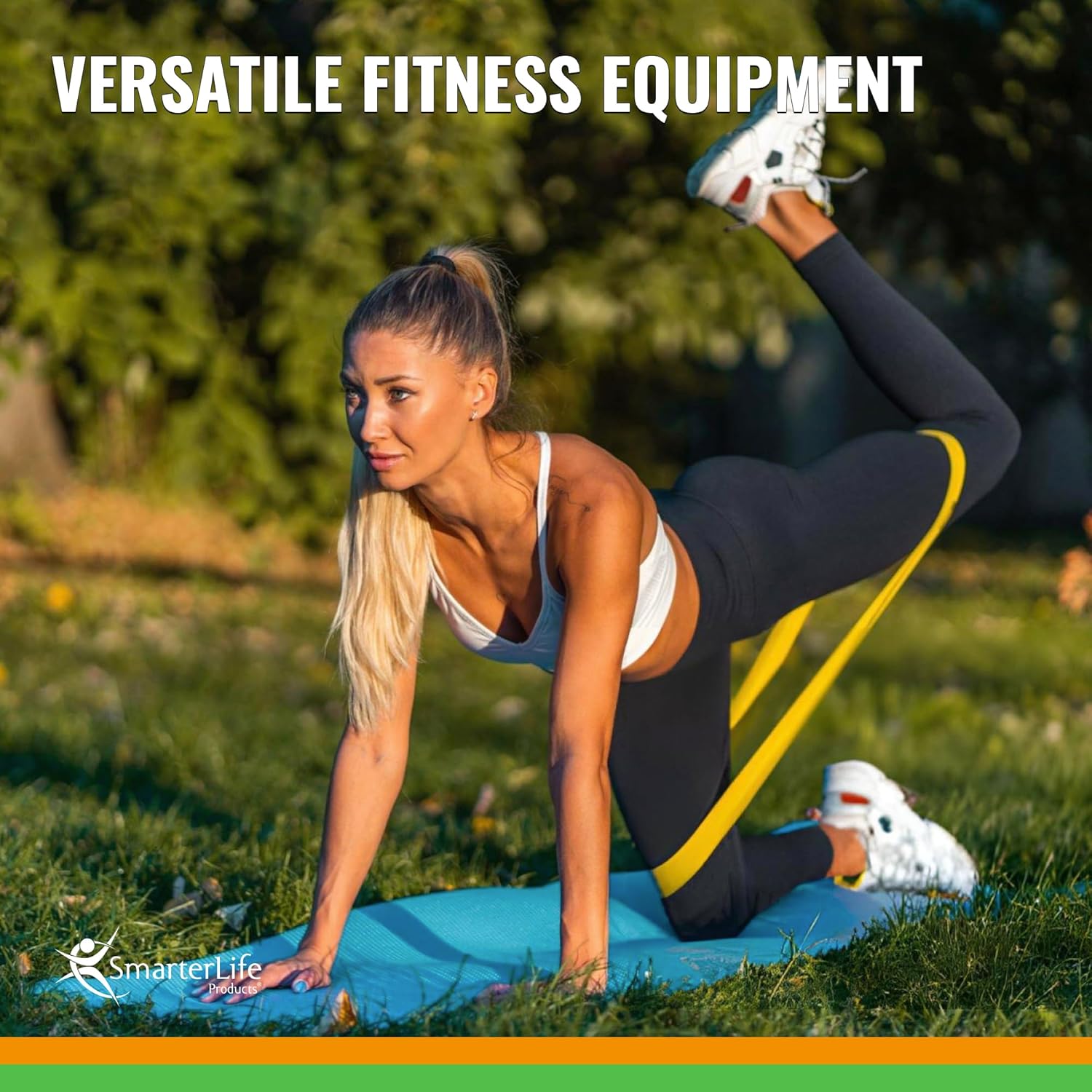SmarterLife Resistance Bands, Set of 5 Extra Wide Latex-Free Exercise Bands | Bands for Working Out - For Women, Men - Weight Loss, Physical Therapy Bands, Booty Bands, Home Gym, Workout Guide Included - Image 6