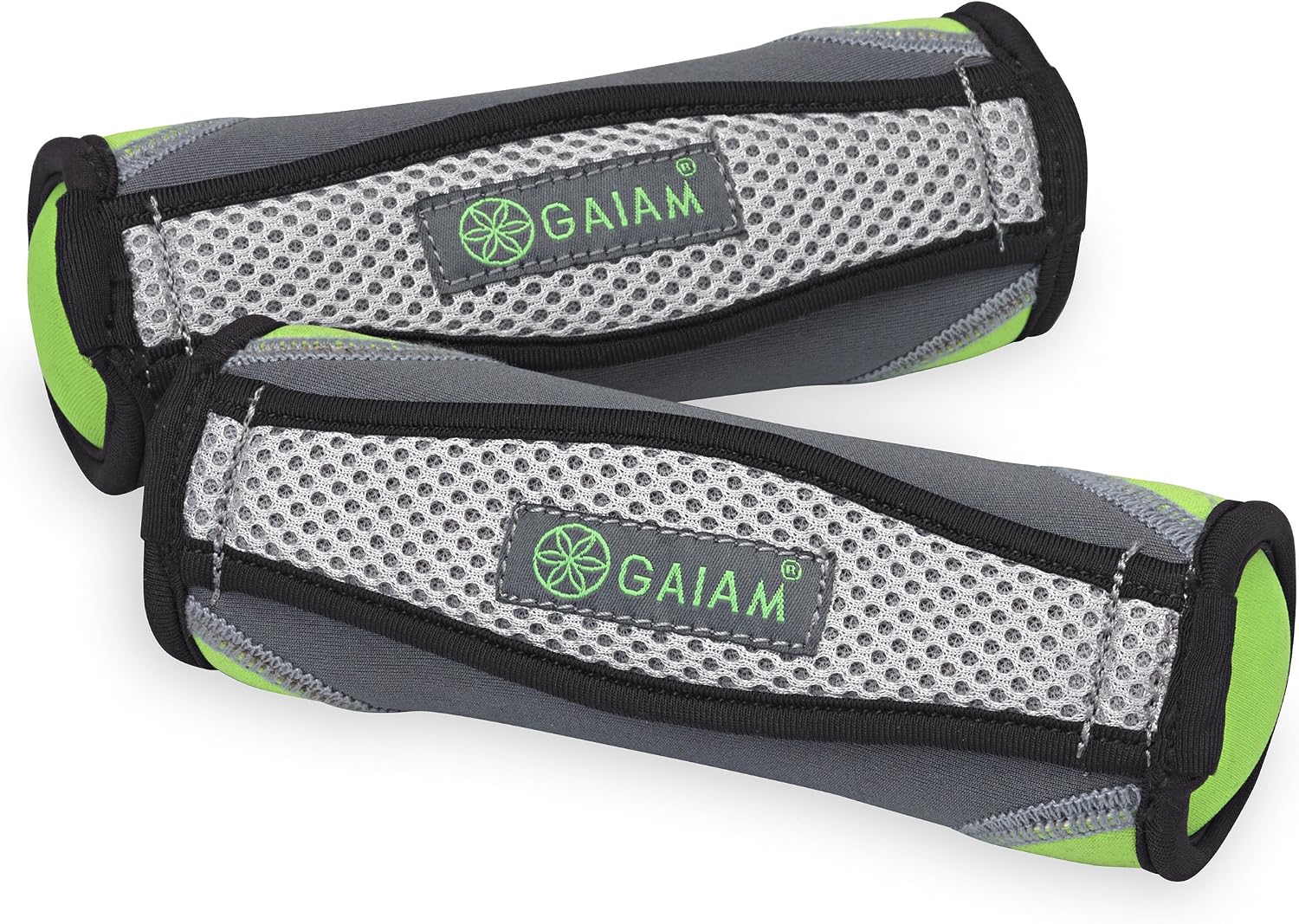 Gaiam Hand Weights for Women & Men Soft Dumbbell Walking Hand Weight Sets with Hand Strap