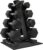 Rubber Encased Hex Dumbbell Set with Rack, 5-20LB or 5-25LB Hand Weights with Anti-Slip Grip for Exercise & Fitness, Dumbbell Weights Set for Home Gym, 100LB or 150LB Set Options
