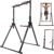 Power Tower Pull Up Dip Station, Foldable Pull Up Bar Rack Dip Station 5.74-7.55ft Height Adjustable Home Strength Training Fitness Workout Equipment, Up to 440lbs (With double bars)